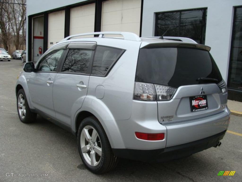 2007 Outlander XLS 4WD - Cool Silver Metallic / Black photo #4