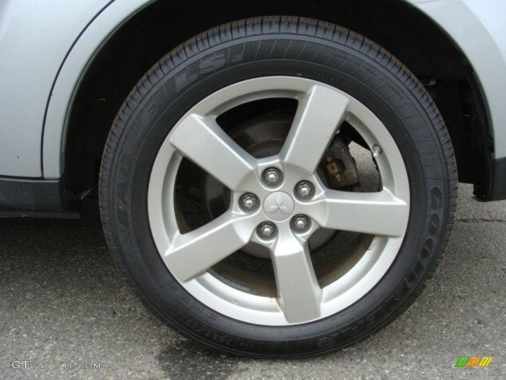 2007 Outlander XLS 4WD - Cool Silver Metallic / Black photo #6