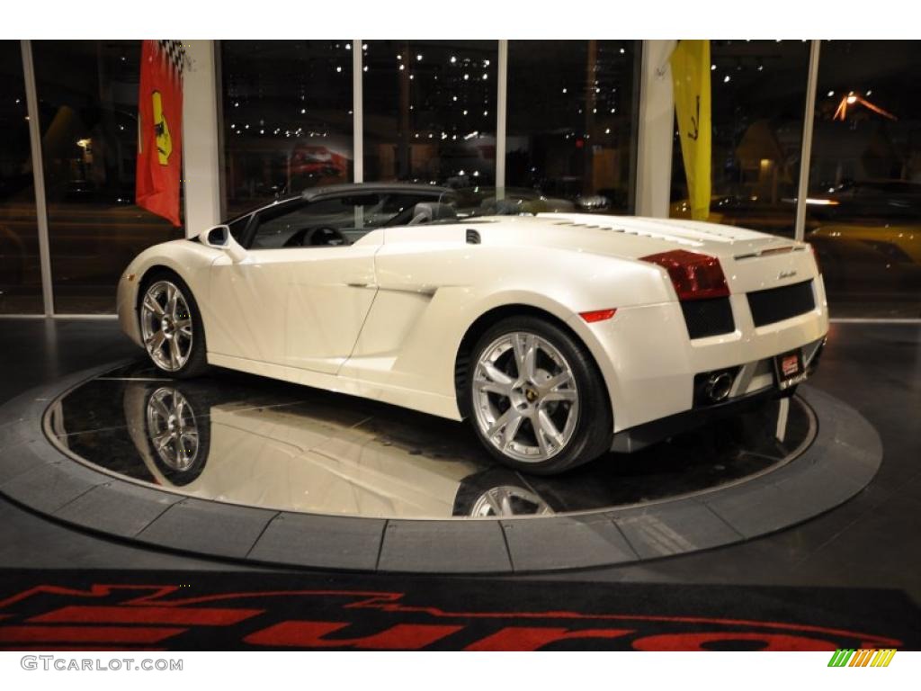 2007 Gallardo Spyder - Balloon White / Nero Perseus photo #23