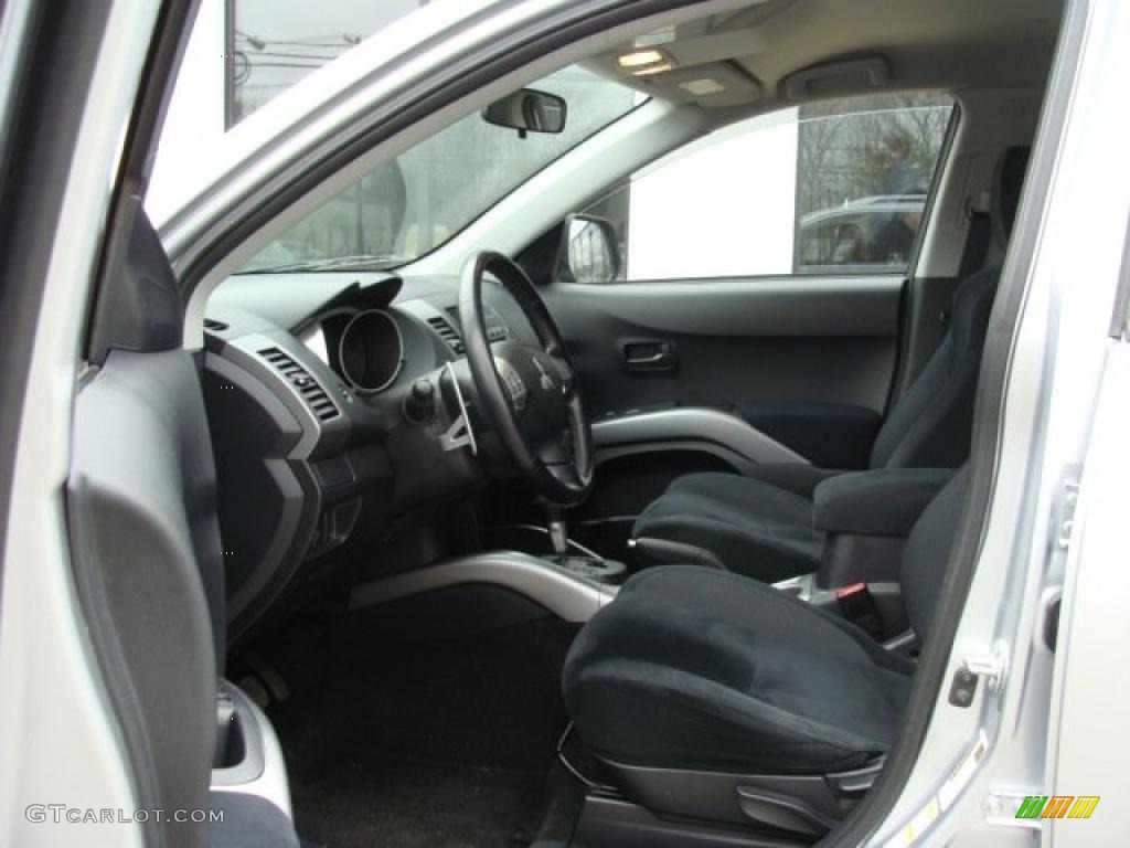 2007 Outlander XLS 4WD - Cool Silver Metallic / Black photo #9