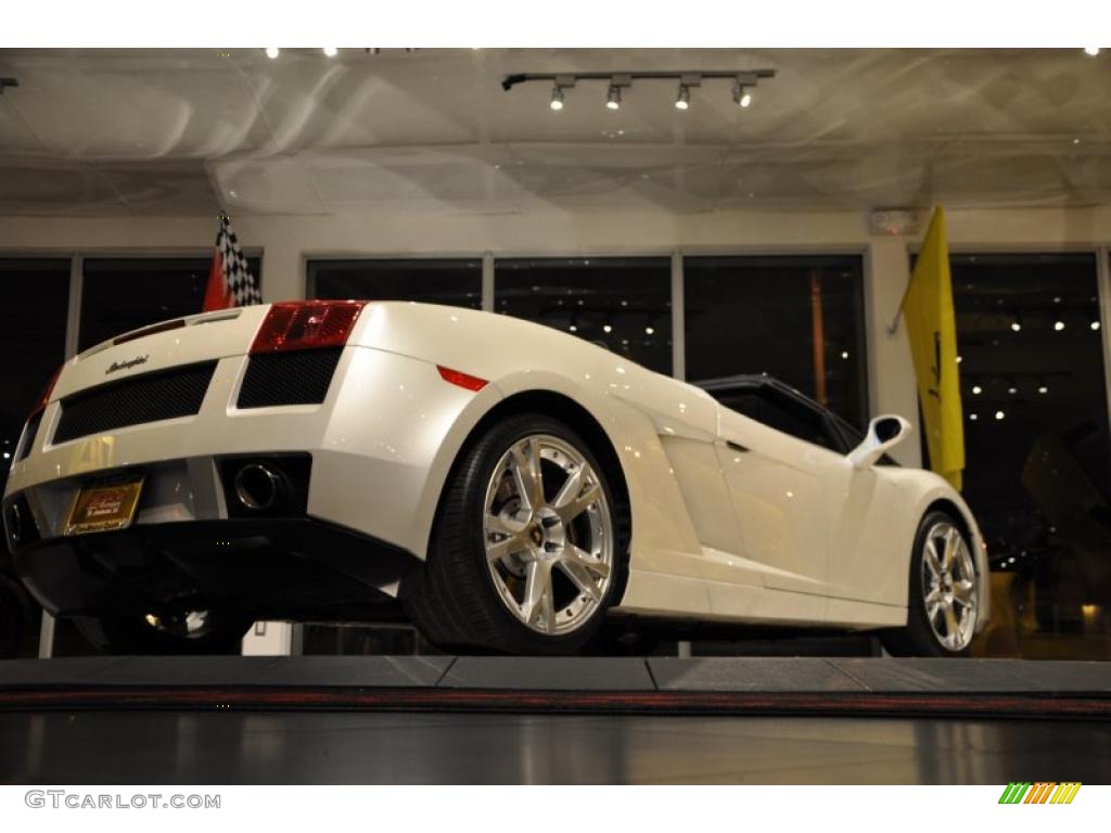 2007 Gallardo Spyder - Balloon White / Nero Perseus photo #24