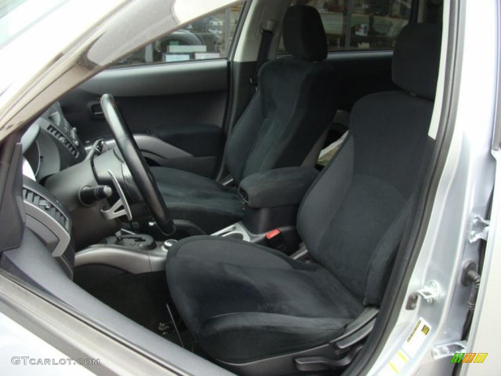 2007 Outlander XLS 4WD - Cool Silver Metallic / Black photo #10
