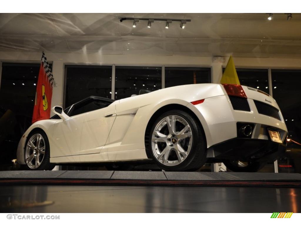 2007 Gallardo Spyder - Balloon White / Nero Perseus photo #26