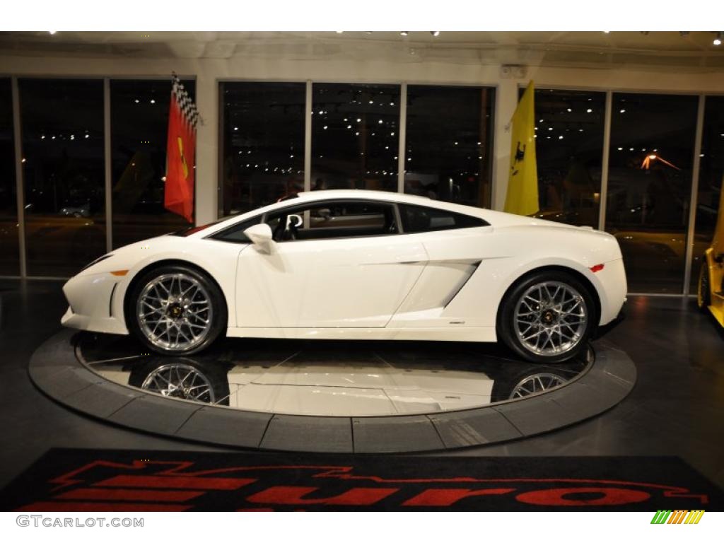 2009 Gallardo LP560-4 Coupe E-Gear - Bianco Monocerus (White) / Nero Perseus photo #13