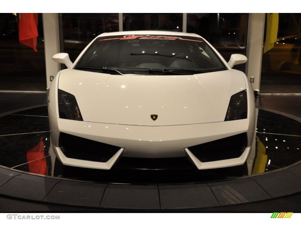 2009 Gallardo LP560-4 Coupe E-Gear - Bianco Monocerus (White) / Nero Perseus photo #17