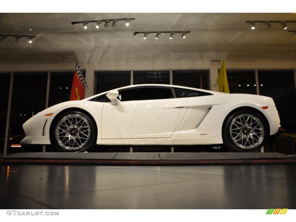 2009 Gallardo LP560-4 Coupe E-Gear - Bianco Monocerus (White) / Nero Perseus photo #21
