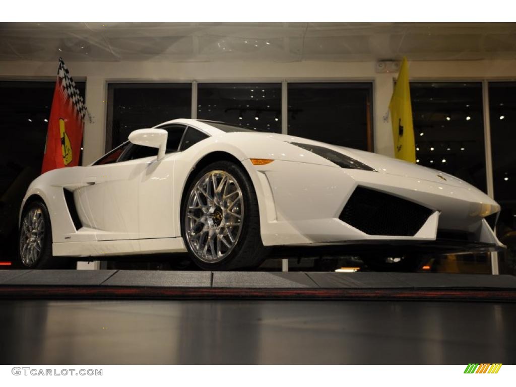 2009 Gallardo LP560-4 Coupe E-Gear - Bianco Monocerus (White) / Nero Perseus photo #23