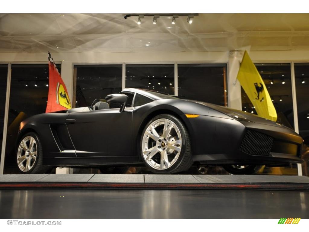 Matte Black Lamborghini Gallardo
