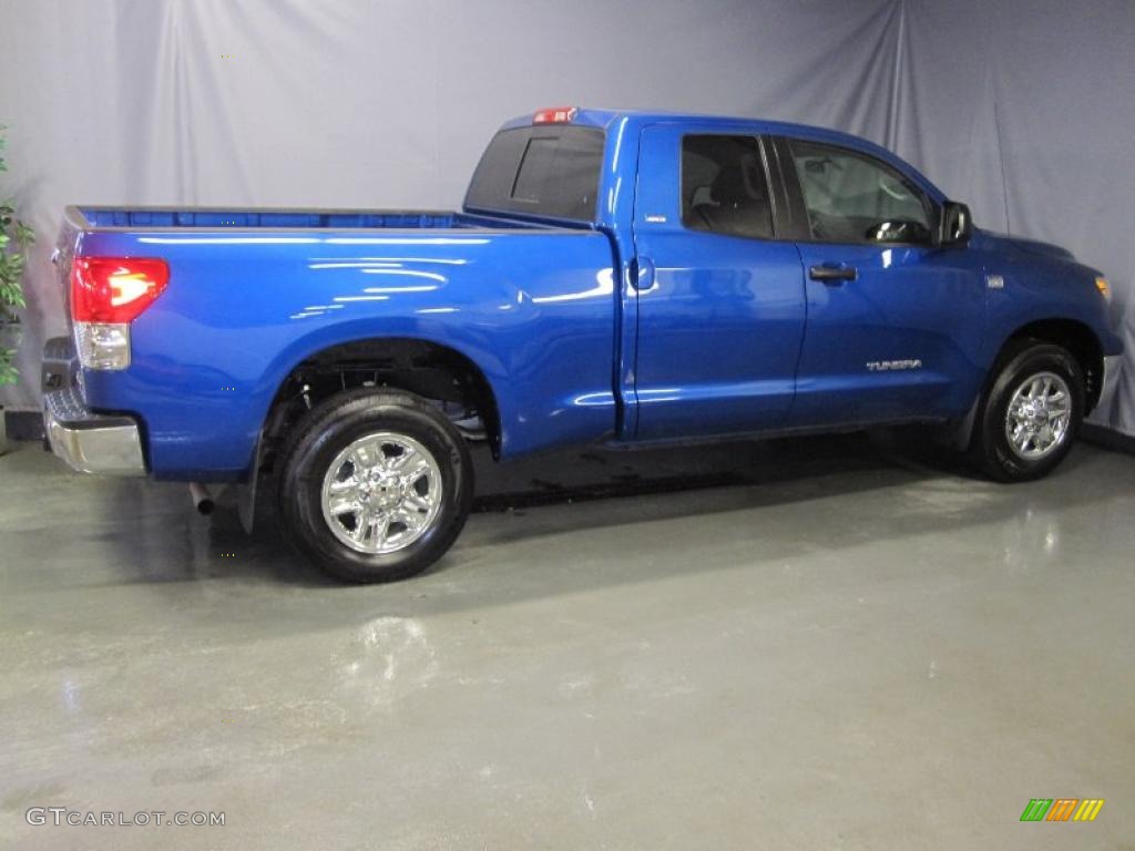 2007 Tundra SR5 Double Cab 4x4 - Blue Streak Metallic / Black photo #4