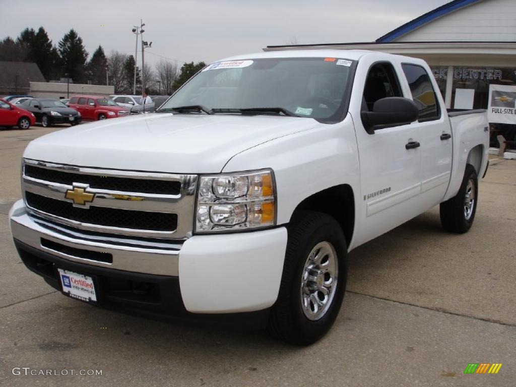 2009 Silverado 1500 LT Crew Cab 4x4 - Summit White / Ebony photo #1