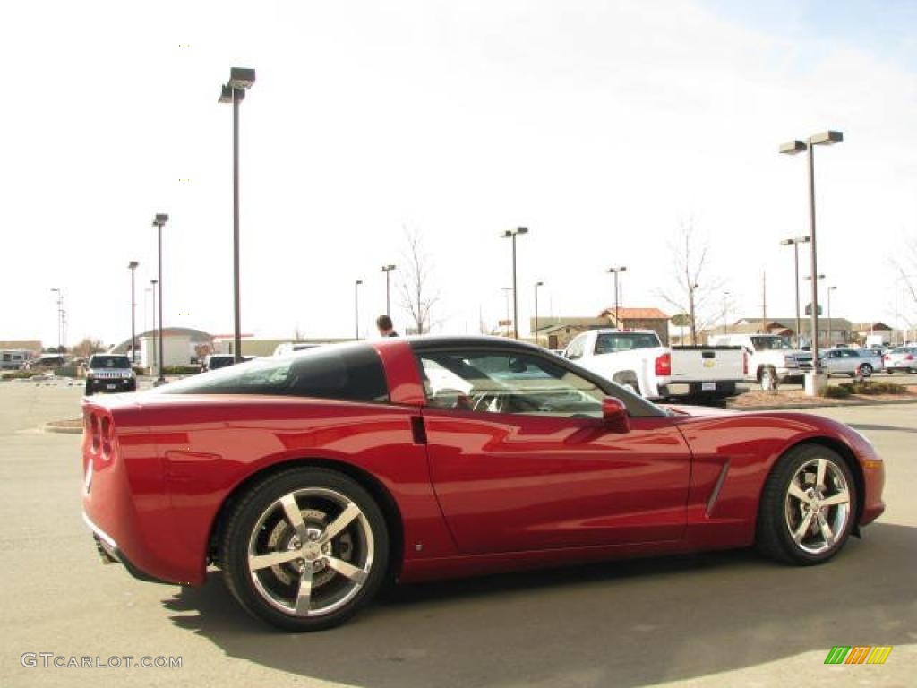 2008 Corvette Coupe - Crystal Red Metallic / Ebony photo #6