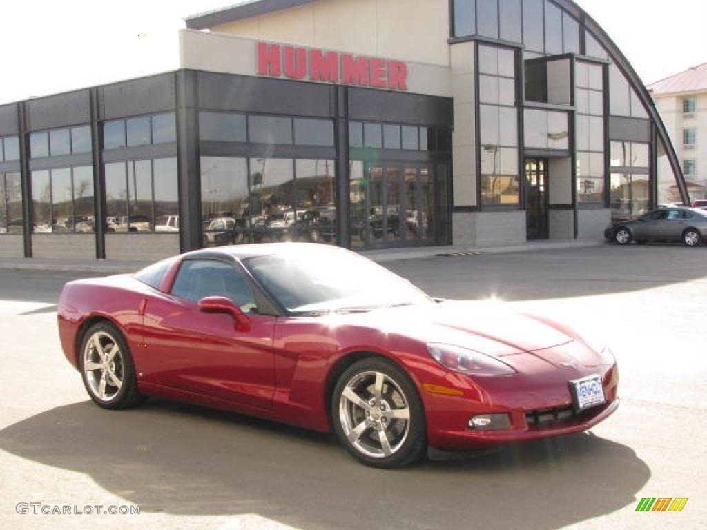 2008 Corvette Coupe - Crystal Red Metallic / Ebony photo #7