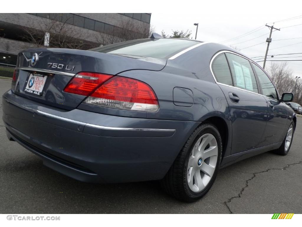 2008 7 Series 750Li Sedan - Michigan Blue Metallic / Cream Beige photo #5