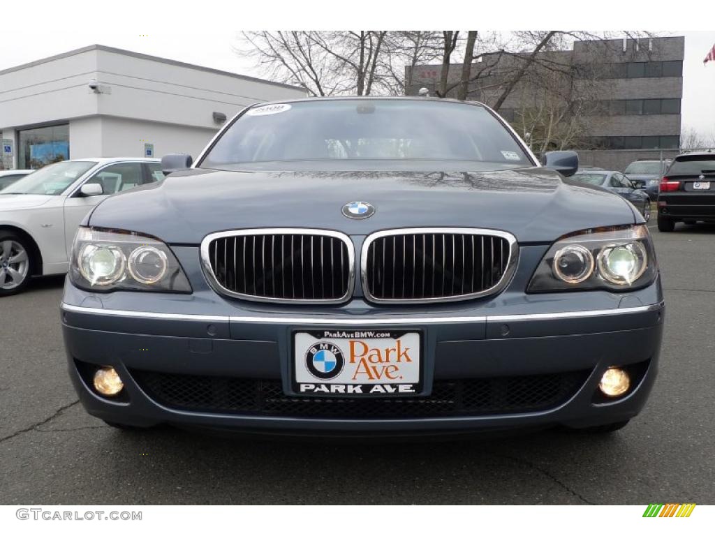 2008 7 Series 750Li Sedan - Michigan Blue Metallic / Cream Beige photo #7