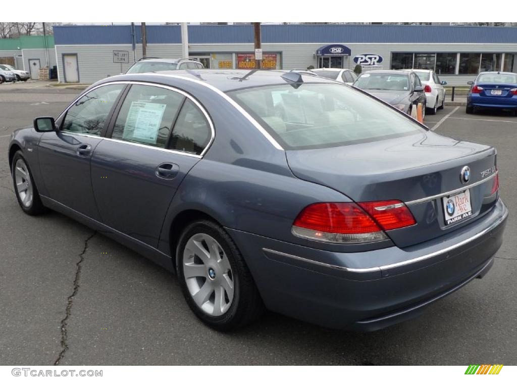 2008 7 Series 750Li Sedan - Michigan Blue Metallic / Cream Beige photo #8