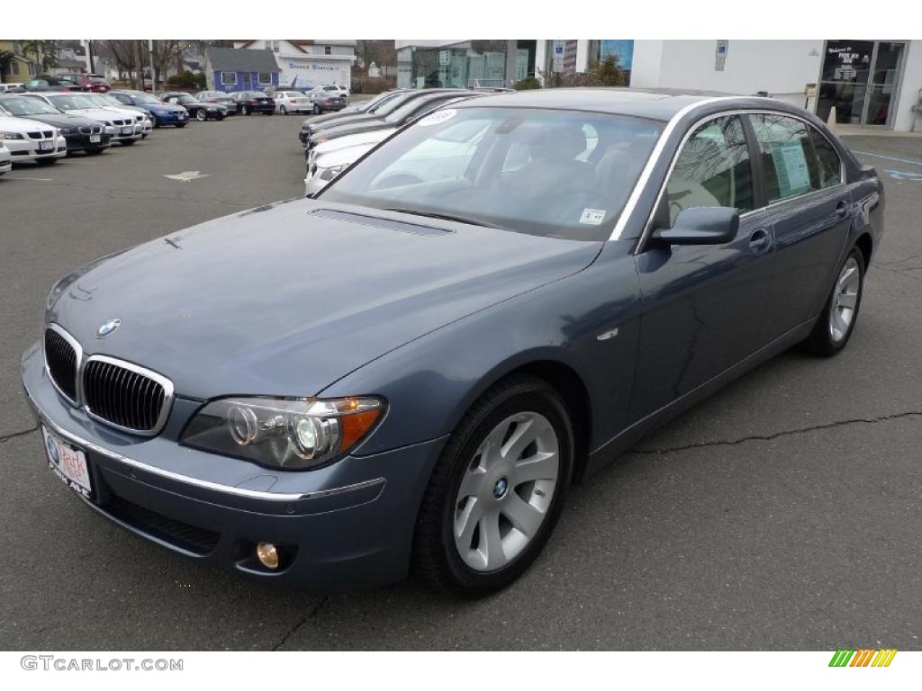 2008 7 Series 750Li Sedan - Michigan Blue Metallic / Cream Beige photo #9