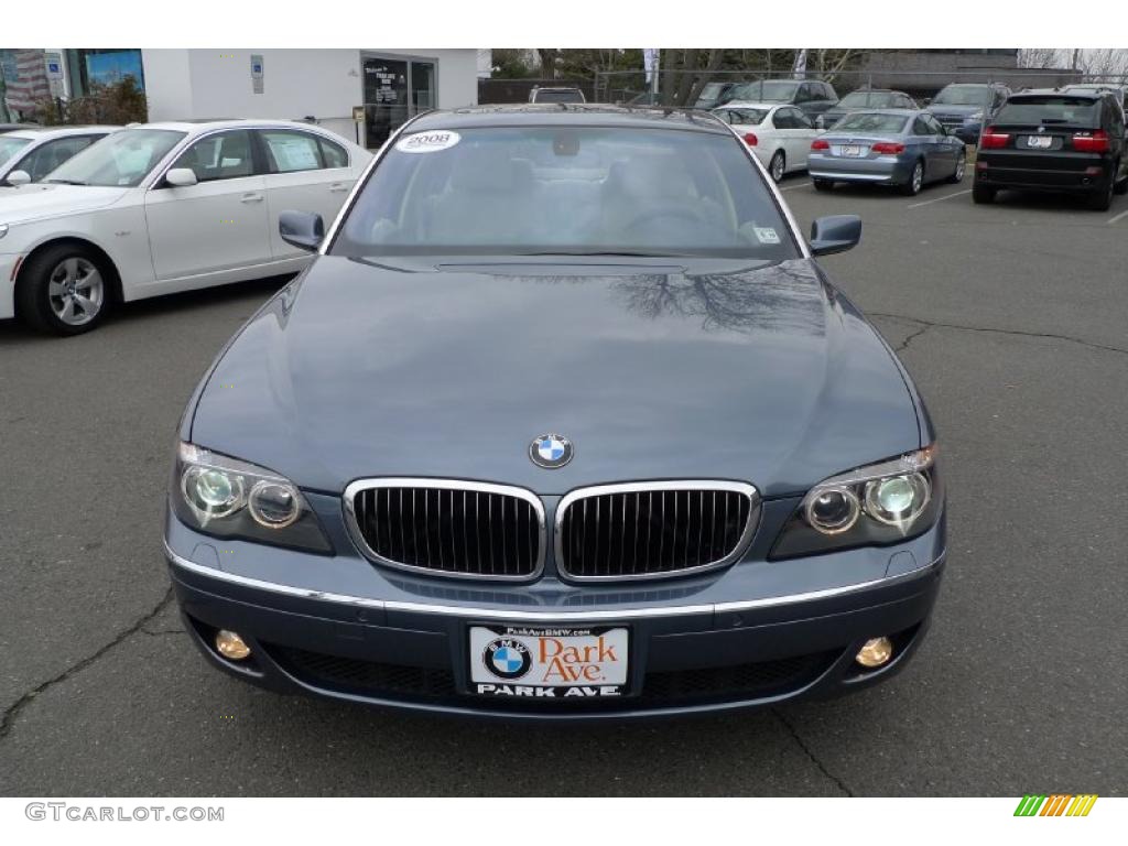 2008 7 Series 750Li Sedan - Michigan Blue Metallic / Cream Beige photo #11