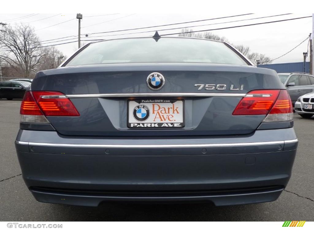 2008 7 Series 750Li Sedan - Michigan Blue Metallic / Cream Beige photo #16