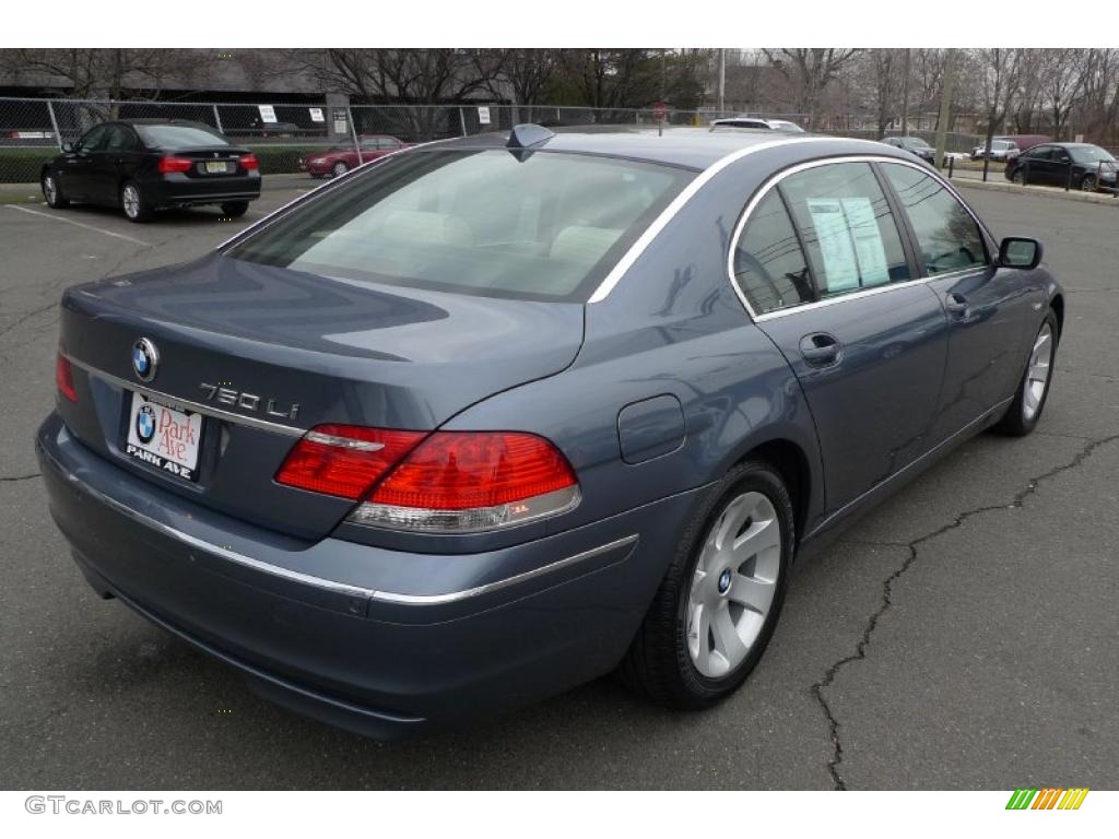 2008 7 Series 750Li Sedan - Michigan Blue Metallic / Cream Beige photo #18