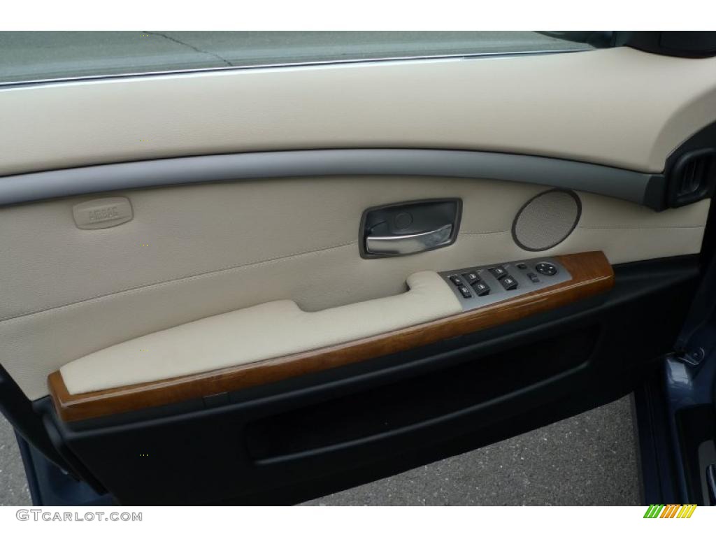 2008 7 Series 750Li Sedan - Michigan Blue Metallic / Cream Beige photo #26