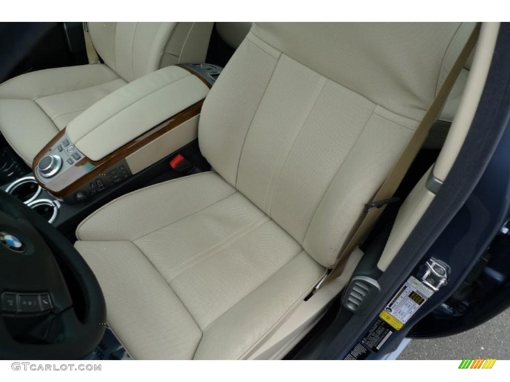 2008 7 Series 750Li Sedan - Michigan Blue Metallic / Cream Beige photo #28