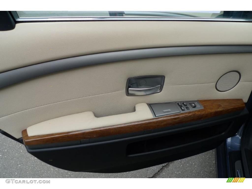 2008 7 Series 750Li Sedan - Michigan Blue Metallic / Cream Beige photo #30