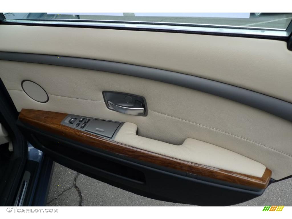 2008 7 Series 750Li Sedan - Michigan Blue Metallic / Cream Beige photo #33