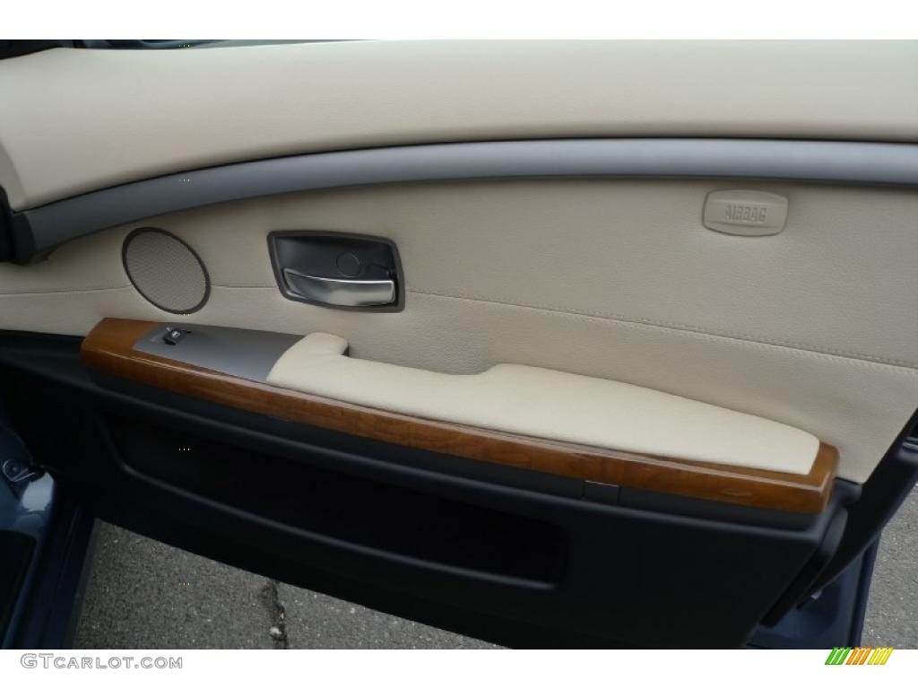 2008 7 Series 750Li Sedan - Michigan Blue Metallic / Cream Beige photo #36