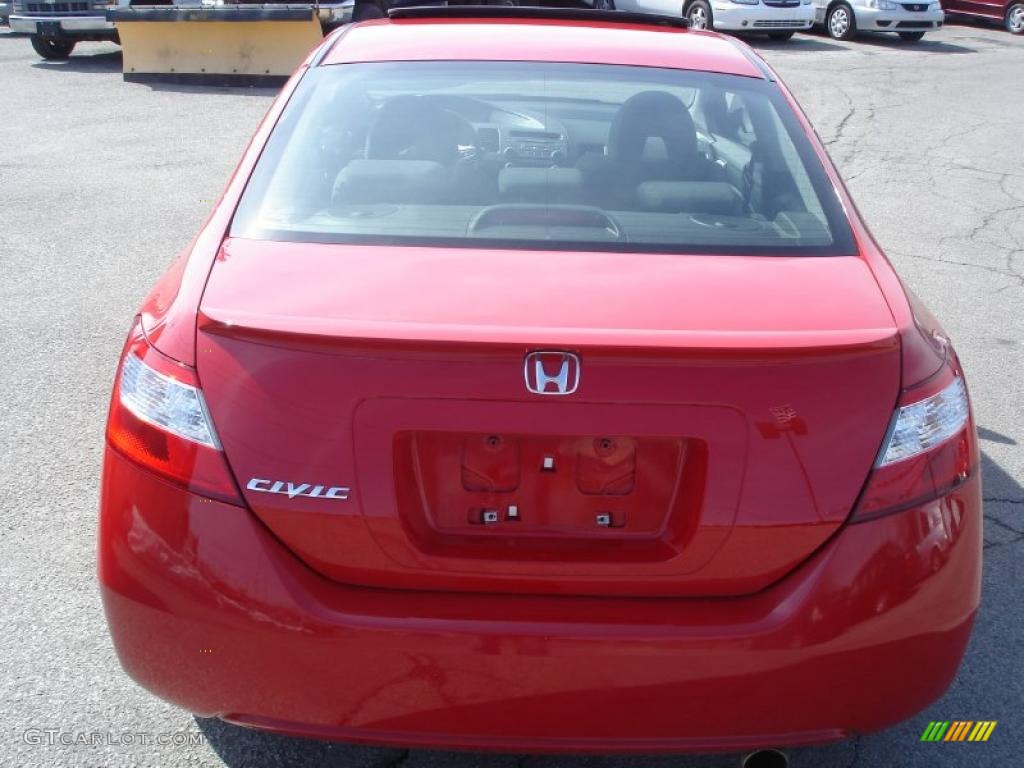 2006 Civic EX Coupe - Rallye Red / Gray photo #7