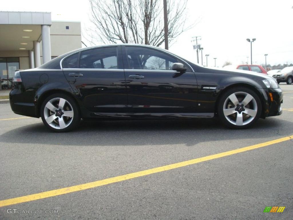 2009 G8 GT - Panther Black / Onyx/Red photo #6