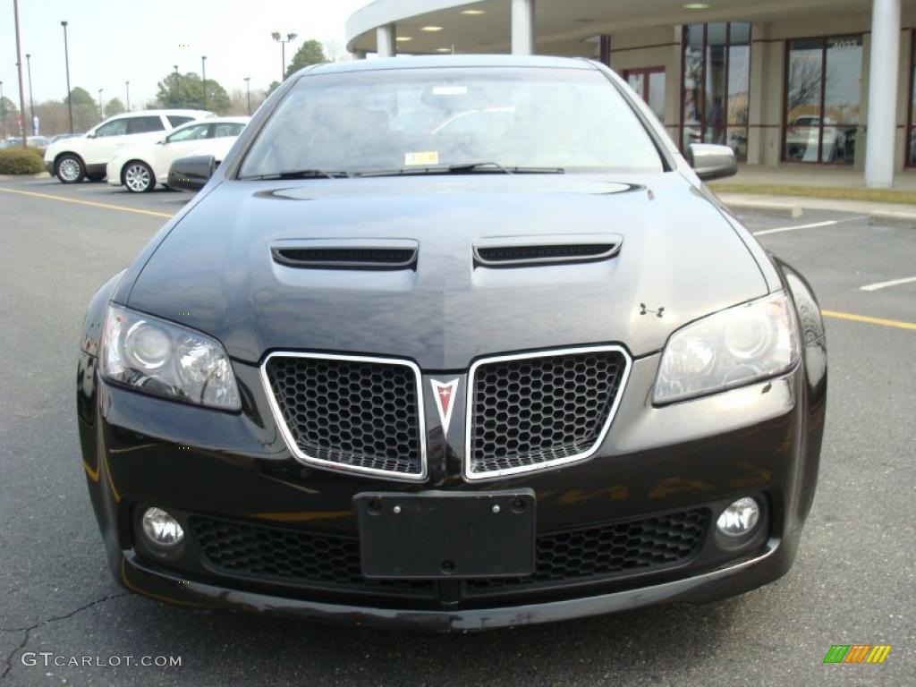 2009 G8 GT - Panther Black / Onyx/Red photo #8