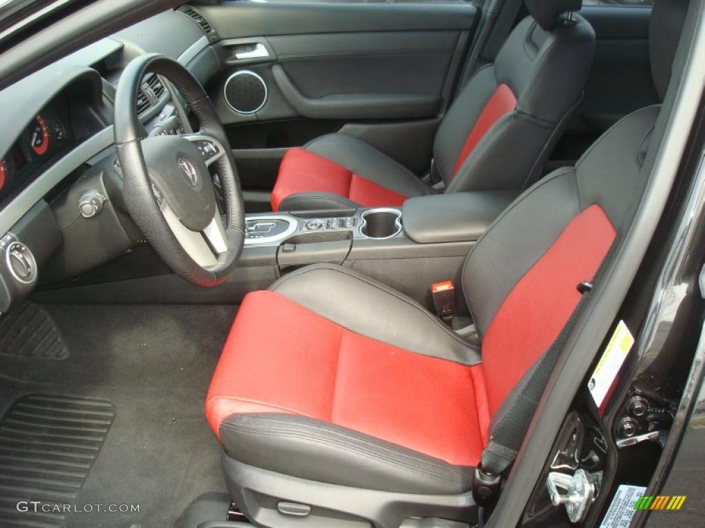 2009 G8 GT - Panther Black / Onyx/Red photo #9