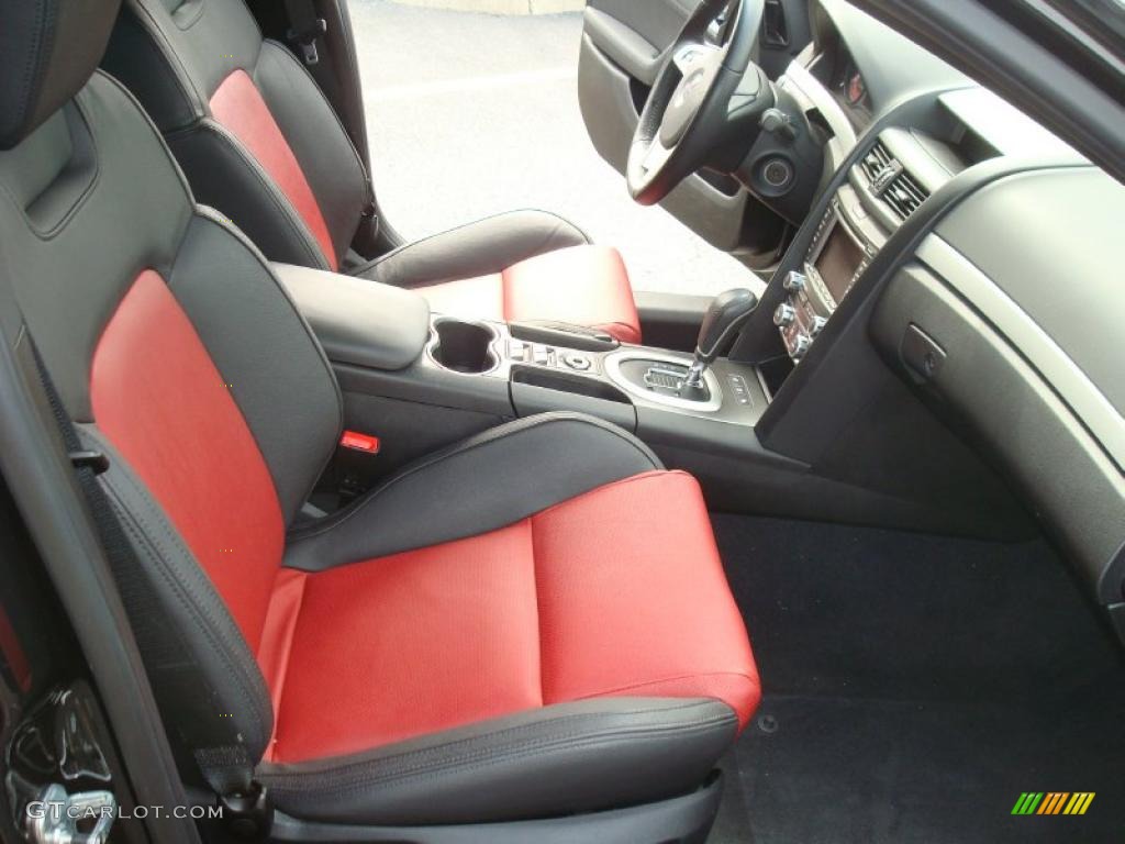 2009 G8 GT - Panther Black / Onyx/Red photo #12