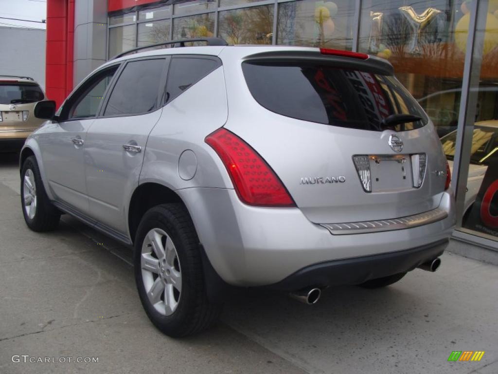 2006 Murano S AWD - Brilliant Silver Metallic / Charcoal photo #6