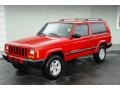 1999 Flame Red Jeep Cherokee Sport  photo #7