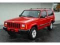 1999 Flame Red Jeep Cherokee Sport  photo #12