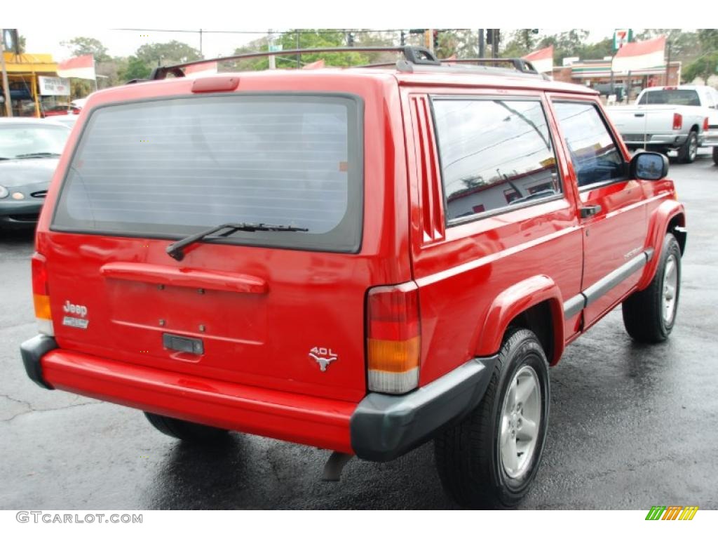 1999 Cherokee Sport - Flame Red / Agate photo #14