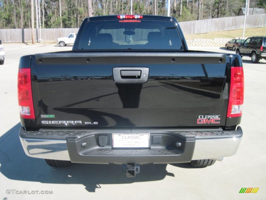 2010 Sierra 1500 SLE Extended Cab - Onyx Black / Ebony photo #6