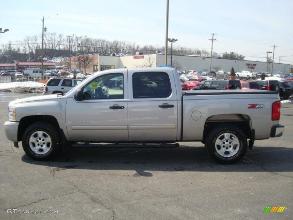 2009 Silverado 1500 LT Crew Cab 4x4 - Silver Birch Metallic / Ebony photo #6