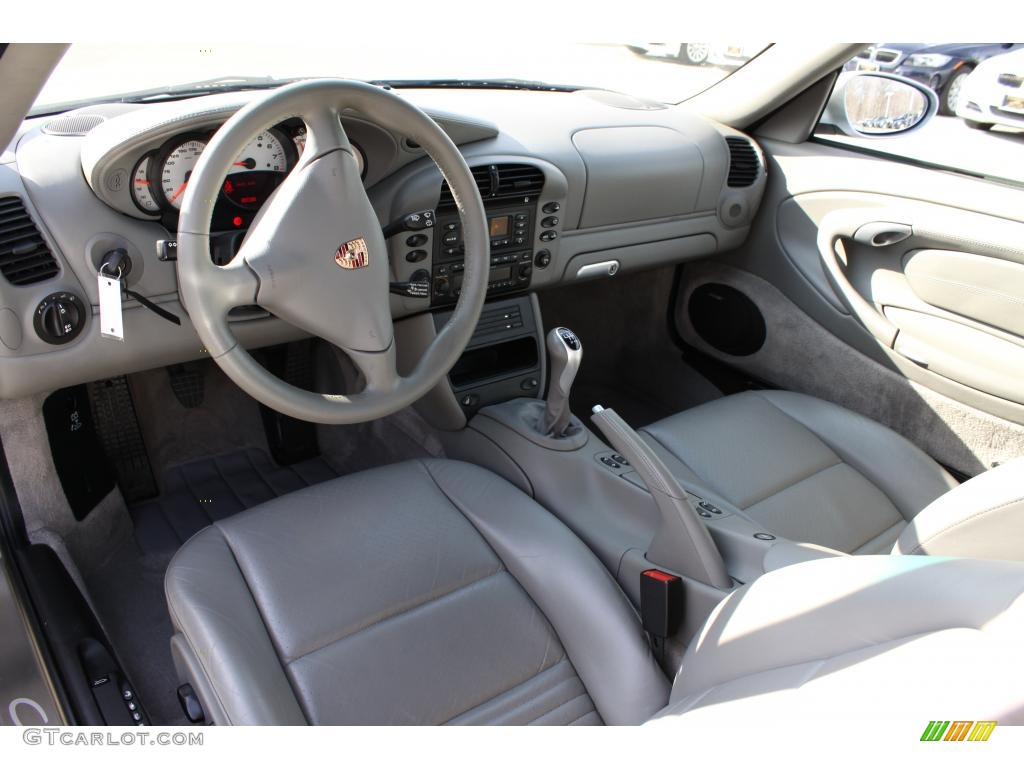 Graphite Grey Interior 2004 Porsche 911 Carrera 4S Cabriolet Photo #26980562