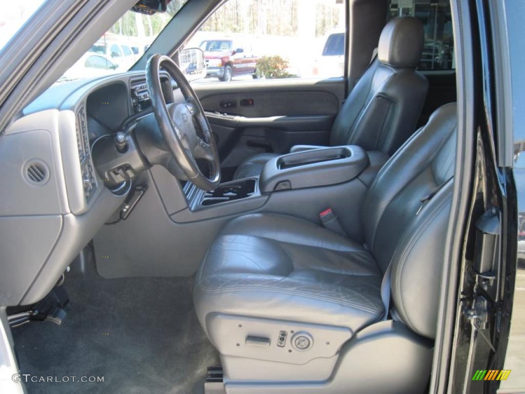 2003 Silverado 1500 LT Extended Cab 4x4 - Black / Medium Gray photo #9