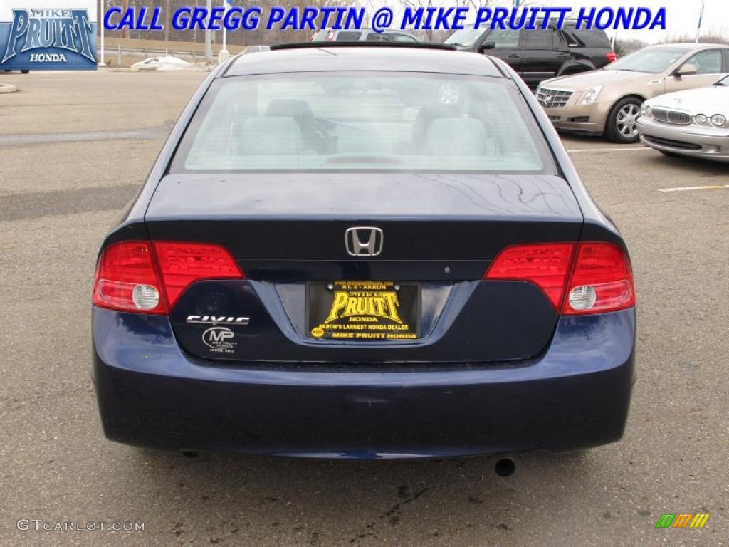 2007 Civic EX Sedan - Royal Blue Pearl / Gray photo #8