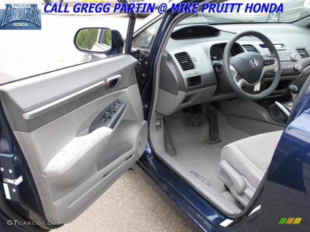 2007 Civic EX Sedan - Royal Blue Pearl / Gray photo #9