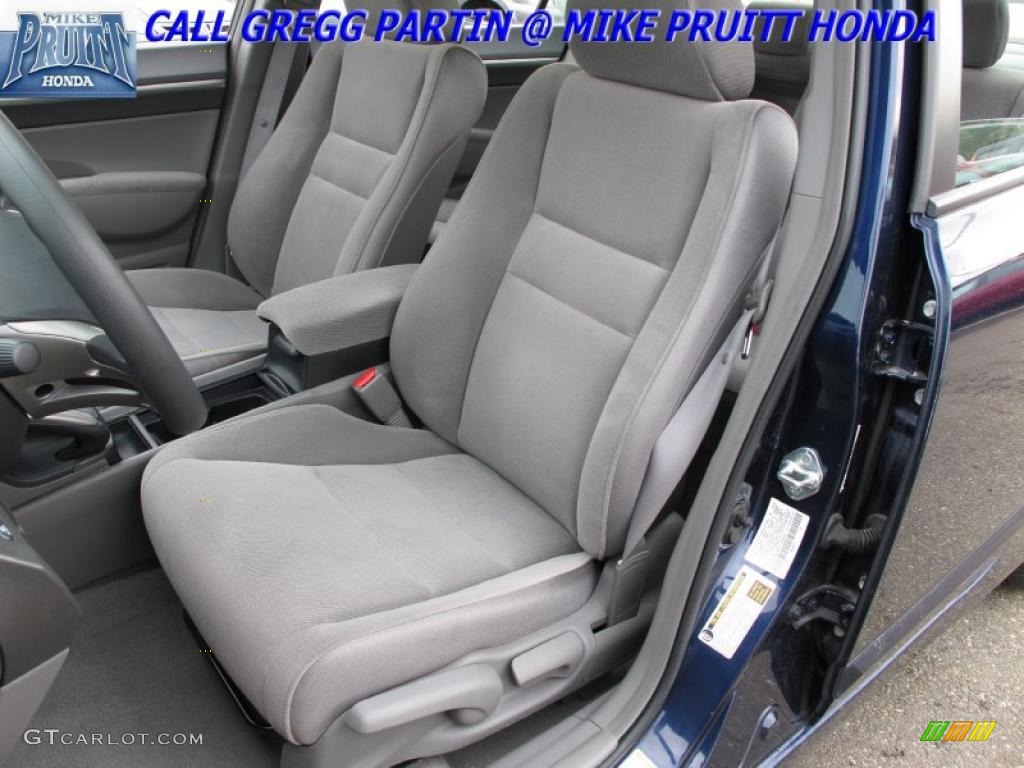 2007 Civic EX Sedan - Royal Blue Pearl / Gray photo #10