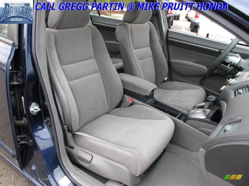 2007 Civic EX Sedan - Royal Blue Pearl / Gray photo #12