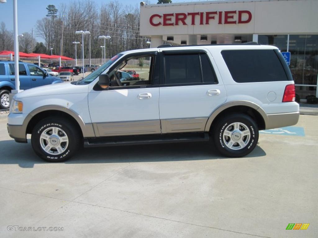 2003 Expedition Eddie Bauer - Oxford White / Medium Parchment photo #3