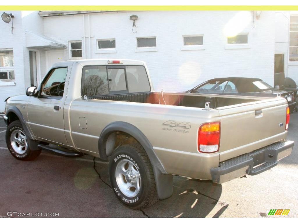 1999 Ranger XLT Regular Cab 4x4 - Harvest Gold Metallic / Medium Prairie Tan photo #8