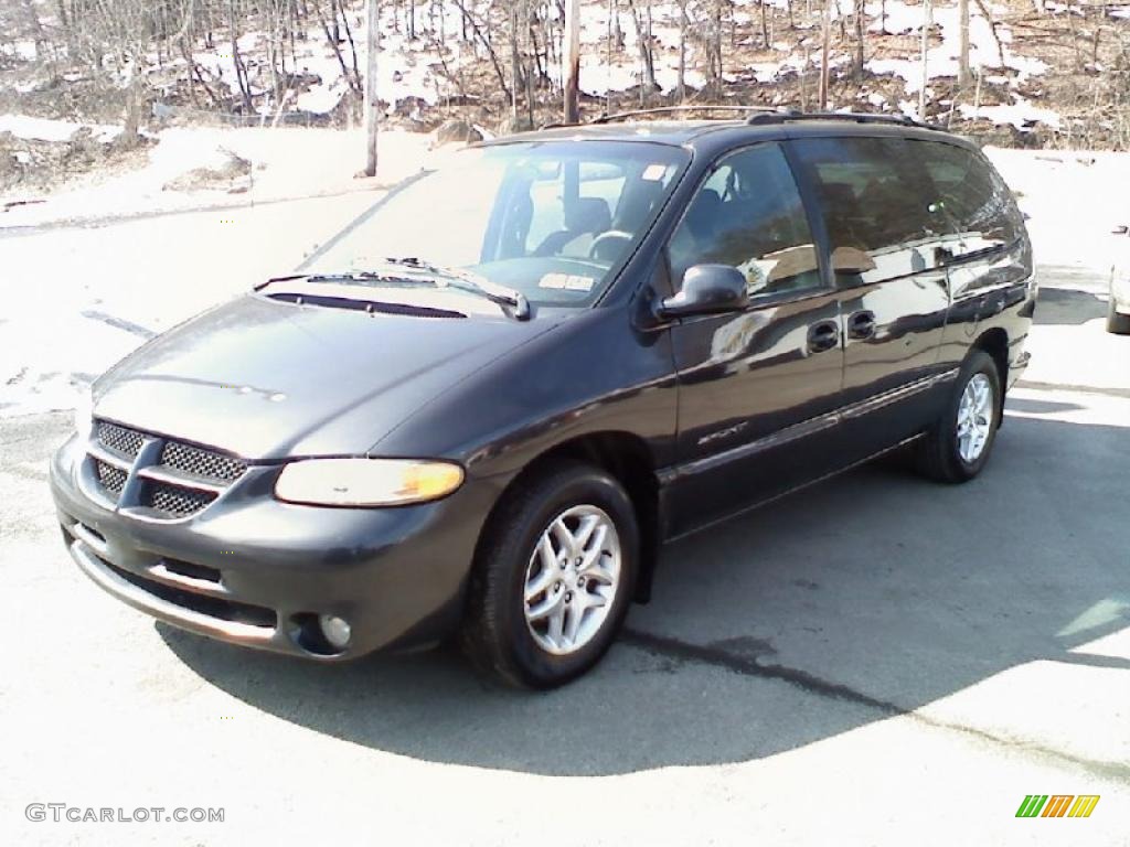 2000 Grand Caravan SE - Deep Slate Pearlcoat / Mist Gray photo #4