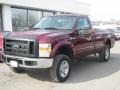 2008 Dark Toreador Red Ford F250 Super Duty XL Regular Cab 4x4  photo #1