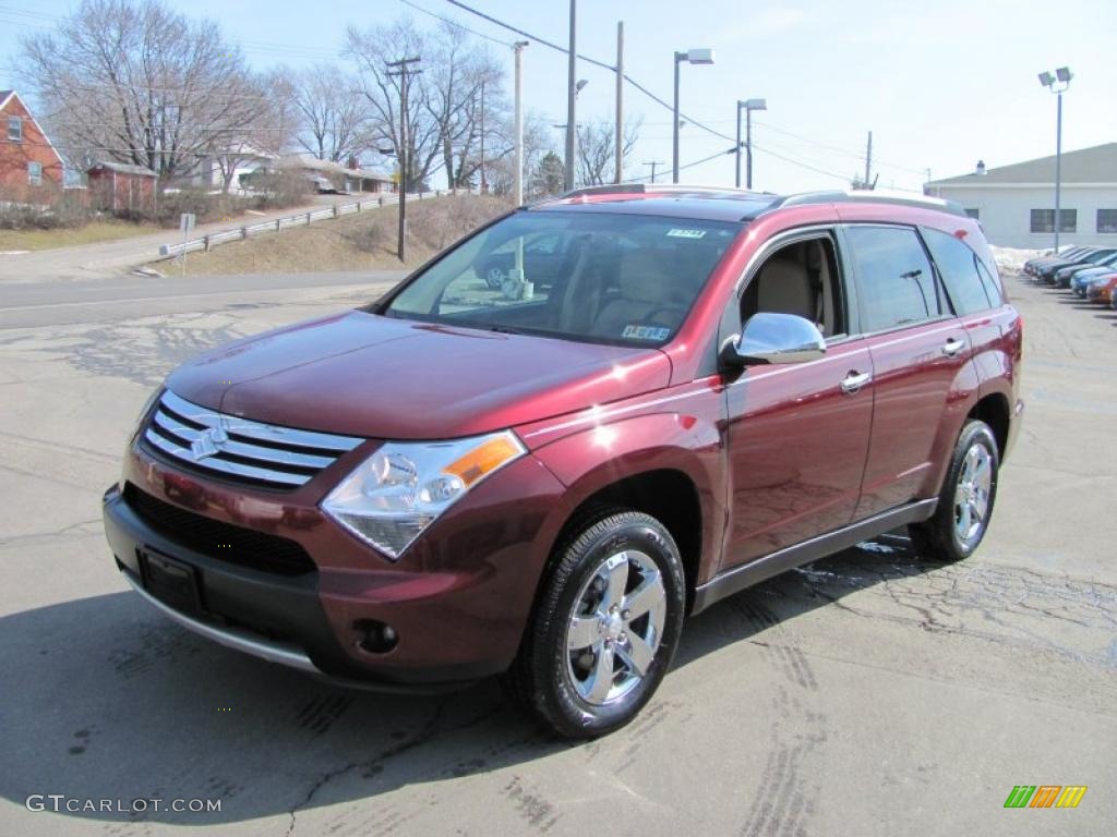 2008 XL7 Limited AWD - Cranberry Red Metallic / Beige photo #7